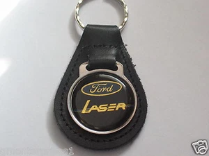 Ford Laser Keychain Leather Vintage Key Chain - Picture 1 of 1