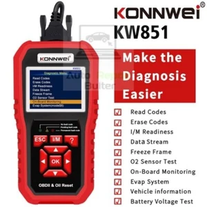 KONNWEI OBD2 KW851 automobile Scanner Reset maintenance light Code Reader tools - Picture 1 of 6