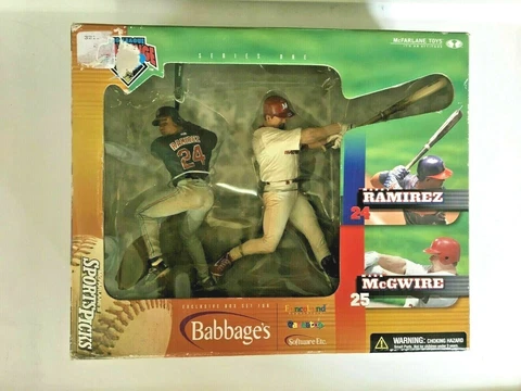 MIB 2000 Babbage's Manny Ramirez Mark McGwire Sports Picks figures 7" box set Cover