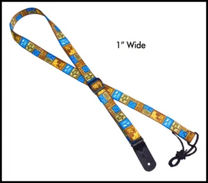 Legacystraps Mandolin Strap Ukulele Strap Tiki Design - Picture 1 of 3