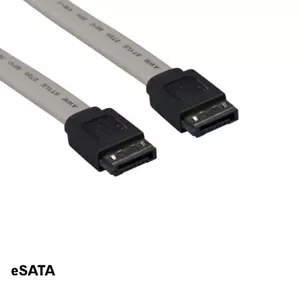 Kentek 1.5ft External SATA eSATA Data Cable 26 AWG 7Pin for PC Mac Laptop HDD - Picture 1 of 1