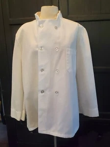 Red Kap Chef Jacket White Double Breasted Pocket Regular Pre-owned EUC - Picture 1 of 12