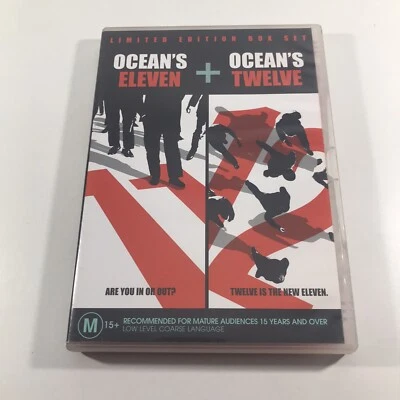 Ocean's Eleven + Ocean's Twelve DVD Movie Double Pack George Clooney R4 PAL - Image 1 of 4
