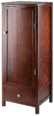 Winsome 94402 Brooke Jelly Wood Cupboard with Door and Drawer - Brown