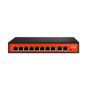 Wi-Tek WI-PS210G Switch PoE 8 x 10/100Mbps PoE Ports 2 x 100/1000Mbps Uplink - Picture 1 of 3