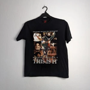 Vintage Michael Jackson King of Pop This ls Tour Graphic Tee T-Shirt - Picture 1 of 5