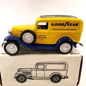 ERTL 1932 Ford Panel Delivery Coin Bank – Goodyear Tires Yellow – 1991 Die-Cast - Picture 1 of 12
