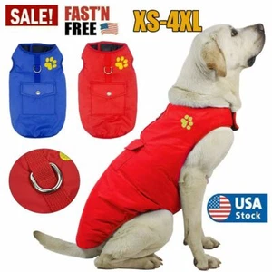 Waterproof winter dog warmer coat Vest jacket dog warm clothes padded Large dogs - Picture 1 of 14