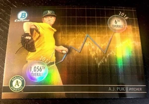 A.J. PUK - 2016 Bowman Chrome Draft DRAFT DIVIDENDS #DDAP - OAKLAND ATHLETICS - Picture 1 of 2