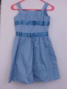 American Girl Sz 10 Double-Bow Dress Like Your Doll Blue Retired 2016 Double Bow - Picture 1 of 5