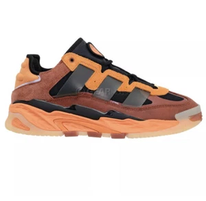Adidas Org Niteball Hazy Copper Nero Acido Arancione Sneaker FX7642 Uomo 8 Nuove - Foto 1 di 6