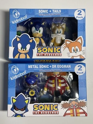 Mini figuras de vinilo Kidrobot Metal Sonic & Dr. Eggman, Sonic the Hedgehog & Tails Foto 1 de 4