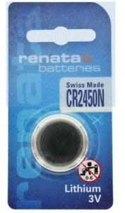 CR2450N RENATA WATCH BATTERIES 2450 (5 piece)  Brand New packaging 