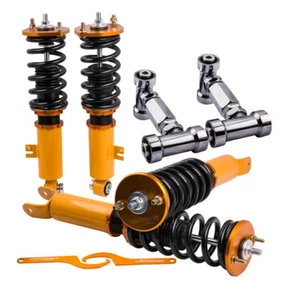Full Coilovers Kits & Upper Camber Control Arms For Nissan Fairlady Z 300ZX Z32 - Picture 1 of 11