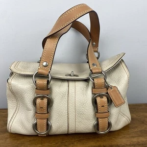 Coach Chelsea Cream Tan Camel Leather Satchel Handbag - No. D1082-F12334 - Picture 1 of 13