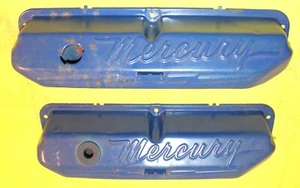 1965 1966 1967 1968 Mercury Script ORIG 390 410 427 428 PENT ROOF VALVE COVERS - Bild 1 von 9