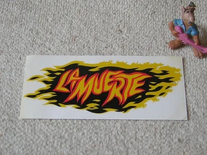 LA MUERTE ORIGINAL PROMO-AUFKLEBER BUMPER STICKER 15,5 x 7 cm - Picture 1 of 1