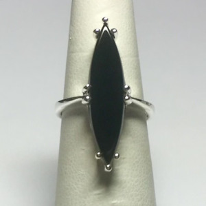 Black Onyx Gemstone 925 Sterling Silver Ring Handmade Wedding  Jewelry A-438