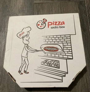 Belloago Pizza Cotton Socks Box 4 Pairs MIX Hawaii Italian Pepperoni - Picture 1 of 3