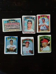 1972 Topps Baseball (80) lotto carte Commons Rookies Minor Stars MLB - Foto 1 di 9