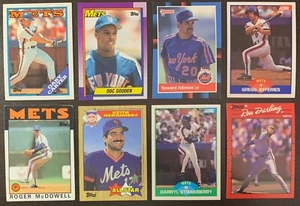 New York Mets 1980's MLB Baseball Team 8 Card Lot - Picture 1 of 17
