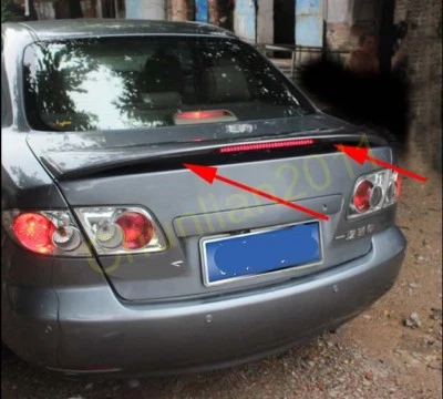 Alerón estilo fábrica ABS ajuste 2003-2008 Mazda 6 4 puertas sedán luz B Foto 1 de 4