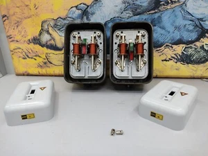 Interruttore ZEUS 300V 8 AMP Brevetto Rapizzi Italia Bachelite Rame Vintage 50 - Imagen 1 de 10