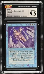 Recall MTG Legends English CGC Graded Magic Card VINTAGE RARE bgs psa - Picture 1 of 2