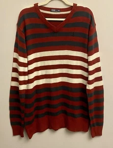 Vintage Polo Ralph Lauren Men’s Sweater Size 3XL Knit Striped 1990’s. - Picture 1 of 5