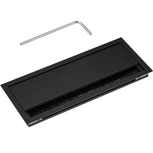 Gedotec Kabeldurchlass Schreibtisch Kabeldurchführung ECO Alu schwarz 100 x 240 - Bild 1 von 7