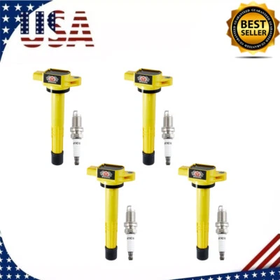 4x bobinas de encendido + 4x bujías para Honda Accord Element 2003-2007 2,4L UF311 Foto 1 de 4