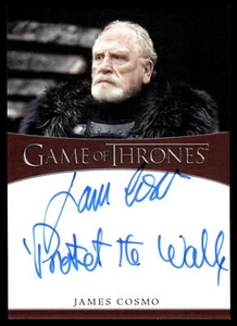 GAME OF THRONES IRON ANNIVERSARY James Cosmo "PROTECT THE WALL" INSCHRIFT AUTO - Bild 1 von 2