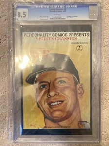 1992 MICKEY MANTLE PERSONALITY CLASSIC COMIC #2 CGC 8.5 - Picture 1 of 2