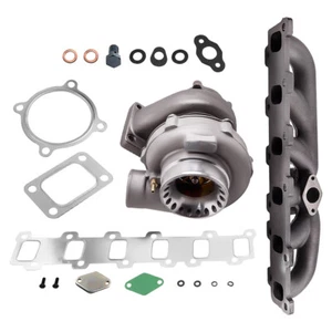 Billet GT35 Turbocharger+Exhaust Manifold Kit For Nissan Safari 4.2L TD42 GR Y61 - Picture 1 of 12