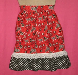Medio delantal hecho a mano para mujer - Ohio State - Paisley - PRECIO DE LIQUIDACIÓN - Imagen 1 de 2