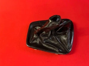 BMW E36 Coupe Cabrio limusina cuero auténtico bolsa de cambios de cuero negro - Imagen 1 de 2