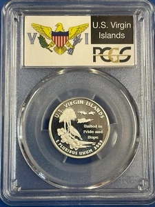 2009S 25c Silver Territories Quarter U.S. Virgin Islands PCGS PR70DCAM - Picture 1 of 2