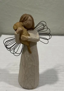 Willow Tree Angel of Friendship Girl With Dog Puppy Figurine 5.5"H Lordi 1999 - Picture 1 of 3