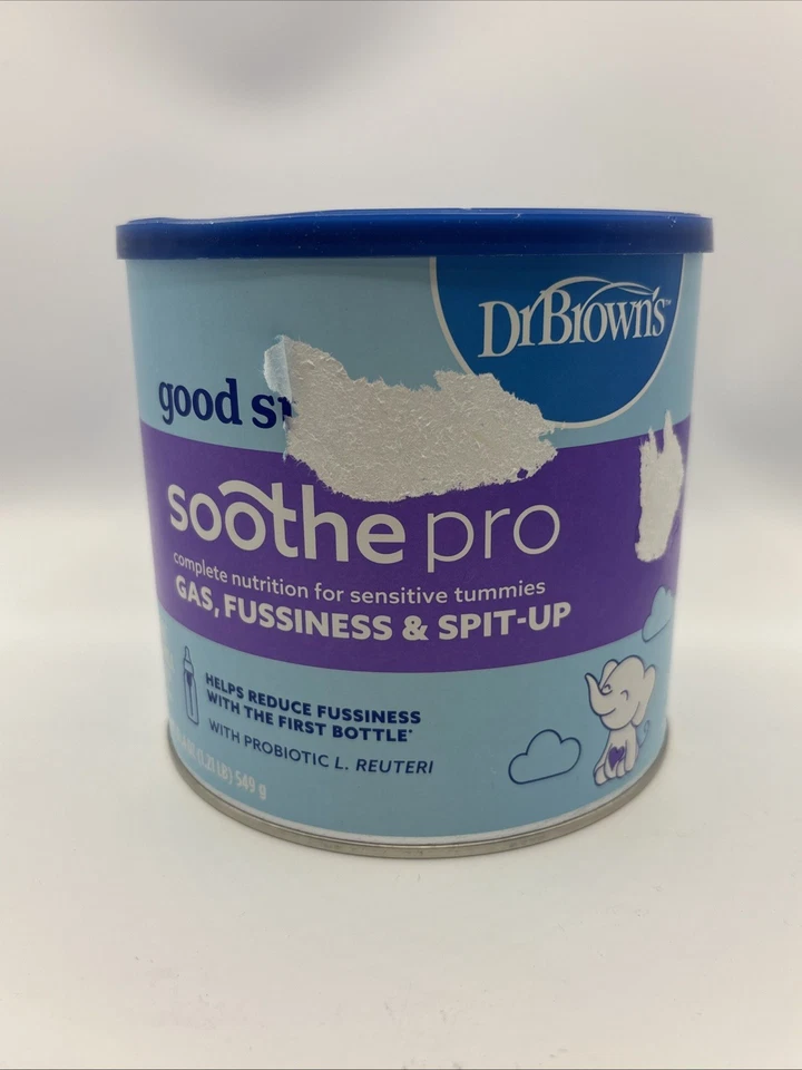 Dr Brown's Good Start Soothe Pro con probióticos fórmula para bebés en polvo, 19,4 oz Foto 1 de 4