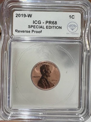 2019 W Small Cents Lincoln Shield Reverse ICG PR-68 IDC Verified Special Edition - Image 1 of 2