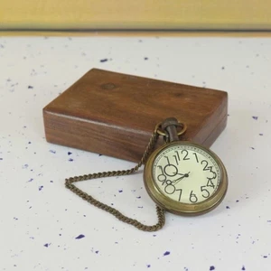 Watch vintage pocket Collectible Antique Brass Pocket Watch GIFT - Picture 1 of 6