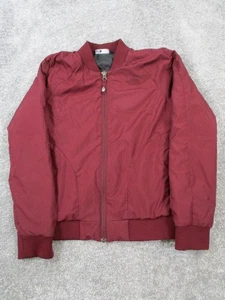 The North Face Jacket Girls Large Burgundy Full Zip Bomber - Picture 1 of 8