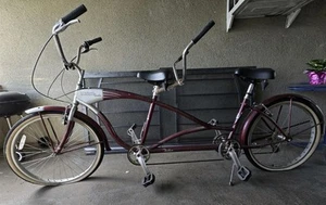 For Sale: Tandem Bicycle - Maroon - Picture 1 of 13