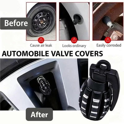 Reifenventilkappen aus Granatenlegierung für Fahrräder Motorräde Autos oder E5I7 - Image 1 of 4