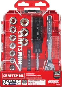 NEU im Hartschalenkoffer Craftsman CMMT12111 24-teiliges Mechaniker-Werkzeug-Set METRISCH ~ kostenloser Versand. - Bild 1 von 10