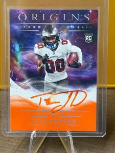 Tez Johnson 2025 Panini Origins Orange On Card Auto /75 Buccaneers - Picture 1 of 3