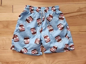 NEW Lola The Boys 6 I LOVE NUTELLA Novelty Swimsuit Trunks Shorts Pockets $48 - Picture 1 of 5