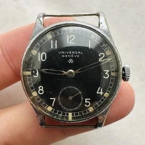 RARO Reloj Segunda Guerra Mundial UNIVERSAL GENEVE 262 sin DH SUIZO Militar Segunda Guerra Mundial Ejército De Colección Años 40 - Imagen 1 de 15