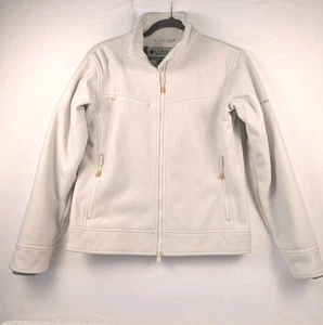 Chaqueta polar Columbia Titanium para mujer Interchange mediana blanca bolsillo con cremallera completa - Imagen 1 de 10