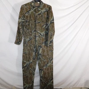 Vintage Mossy Oak Mens XL Tall Full Foliage Coveralls Hunting - Picture 1 of 11